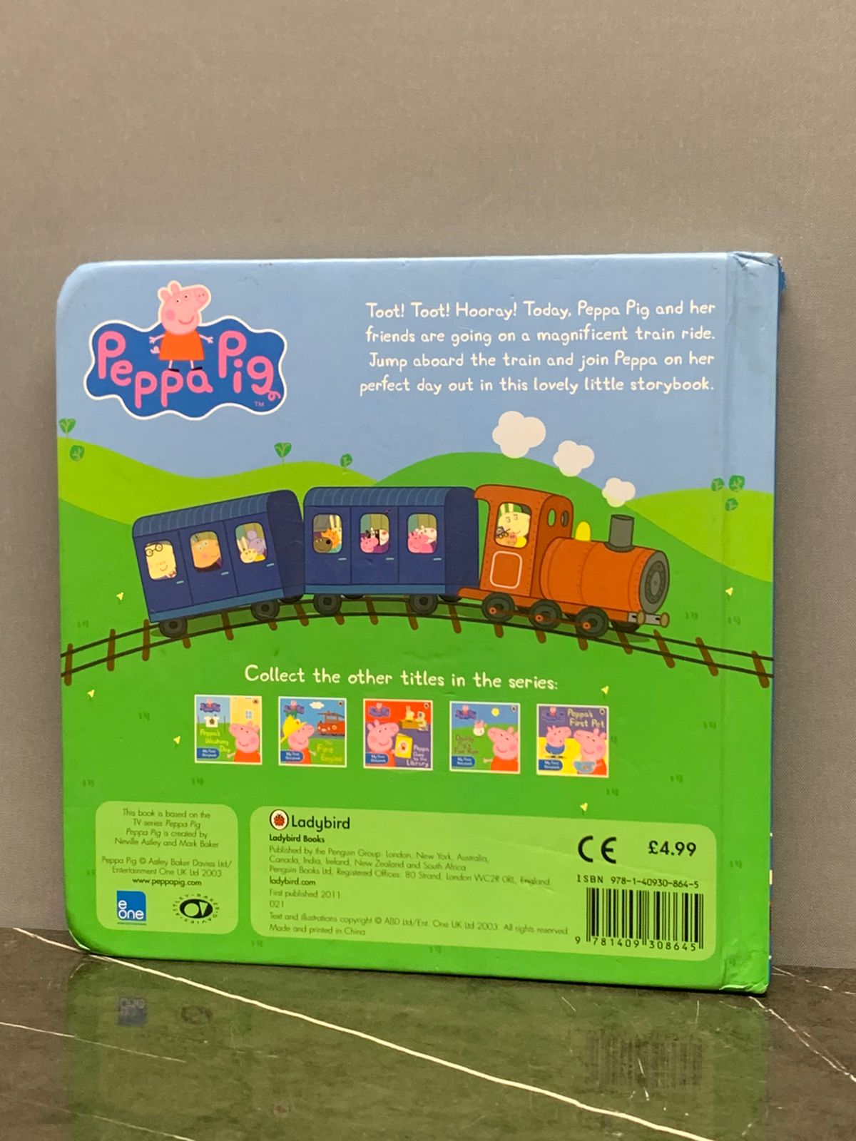 "Peppa Pig: Peppa and the Big Train: My First Storybook" (board book)(Condition 9.5/10)