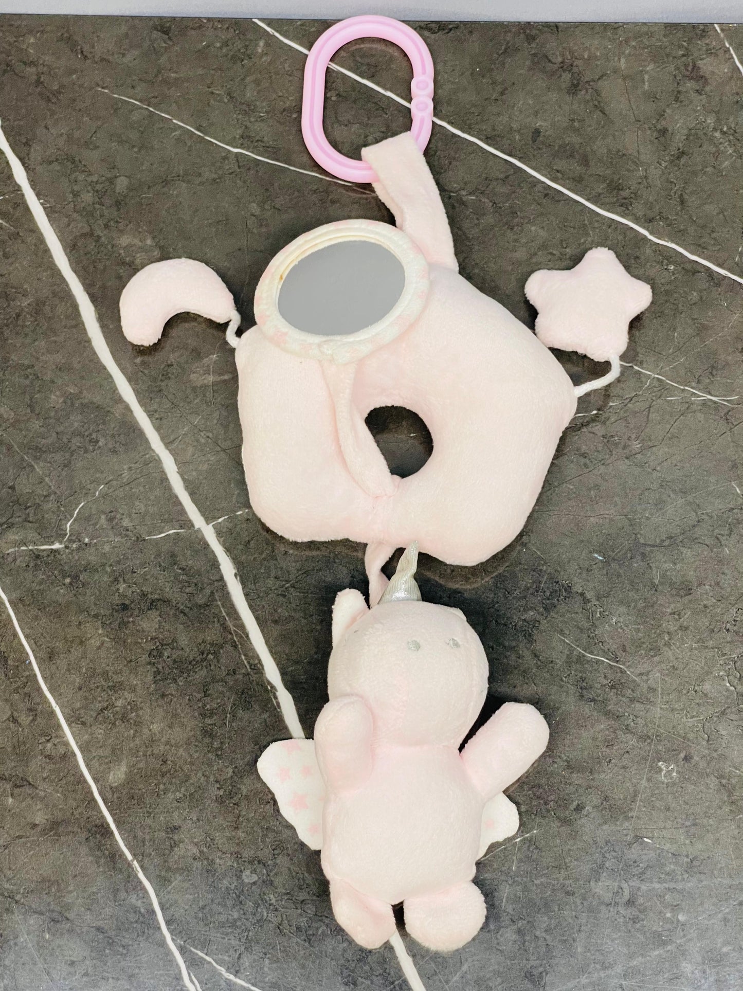 Pink Unicorn Baby Activity Toy
