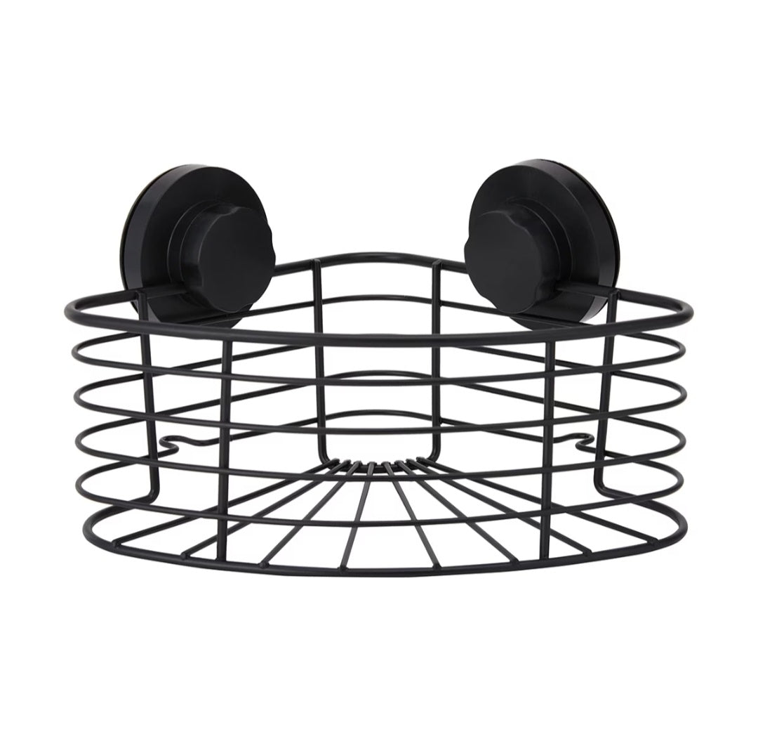 Black Suction Corner Caddy - Anko. SKU:BXL-063
