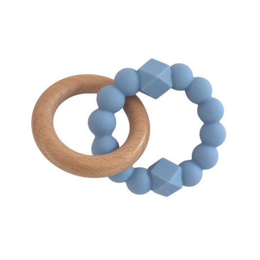 Jellystone Moon Teether - Soft Blue. SKU:BXL-094