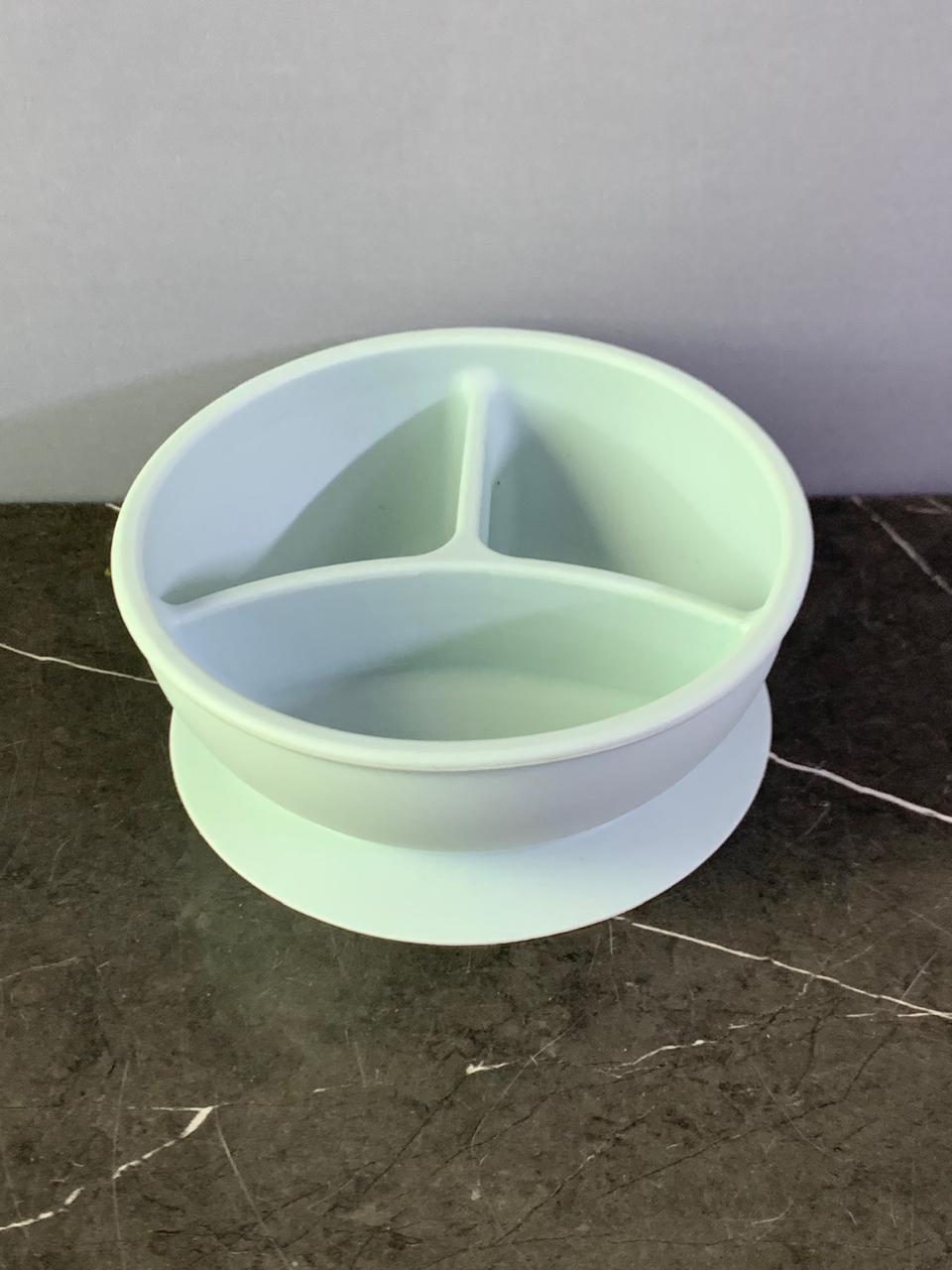 Silicone Suction Divided Bowl. SKU:BXL-027