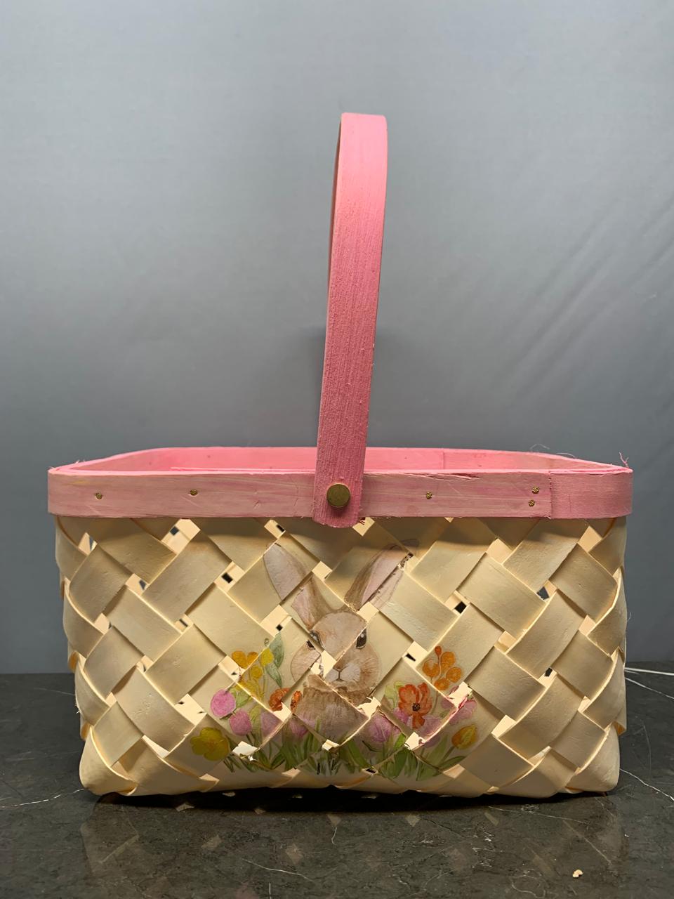 Easter Basket Bunny Print Large