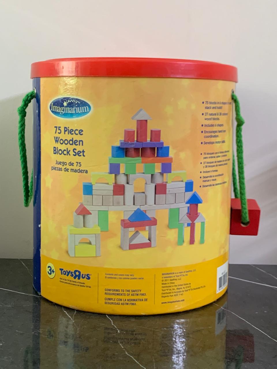 Imaginarium 75 Piece Wooden Block Set. (Rs 400 advance) SKU:BXL-005