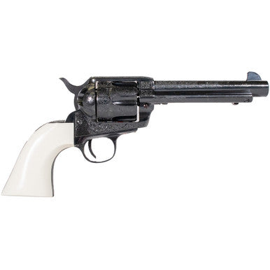 Vintage Marx Toy Gun Mini 3½" Revolver Western Colt Die-cast Steer Handle