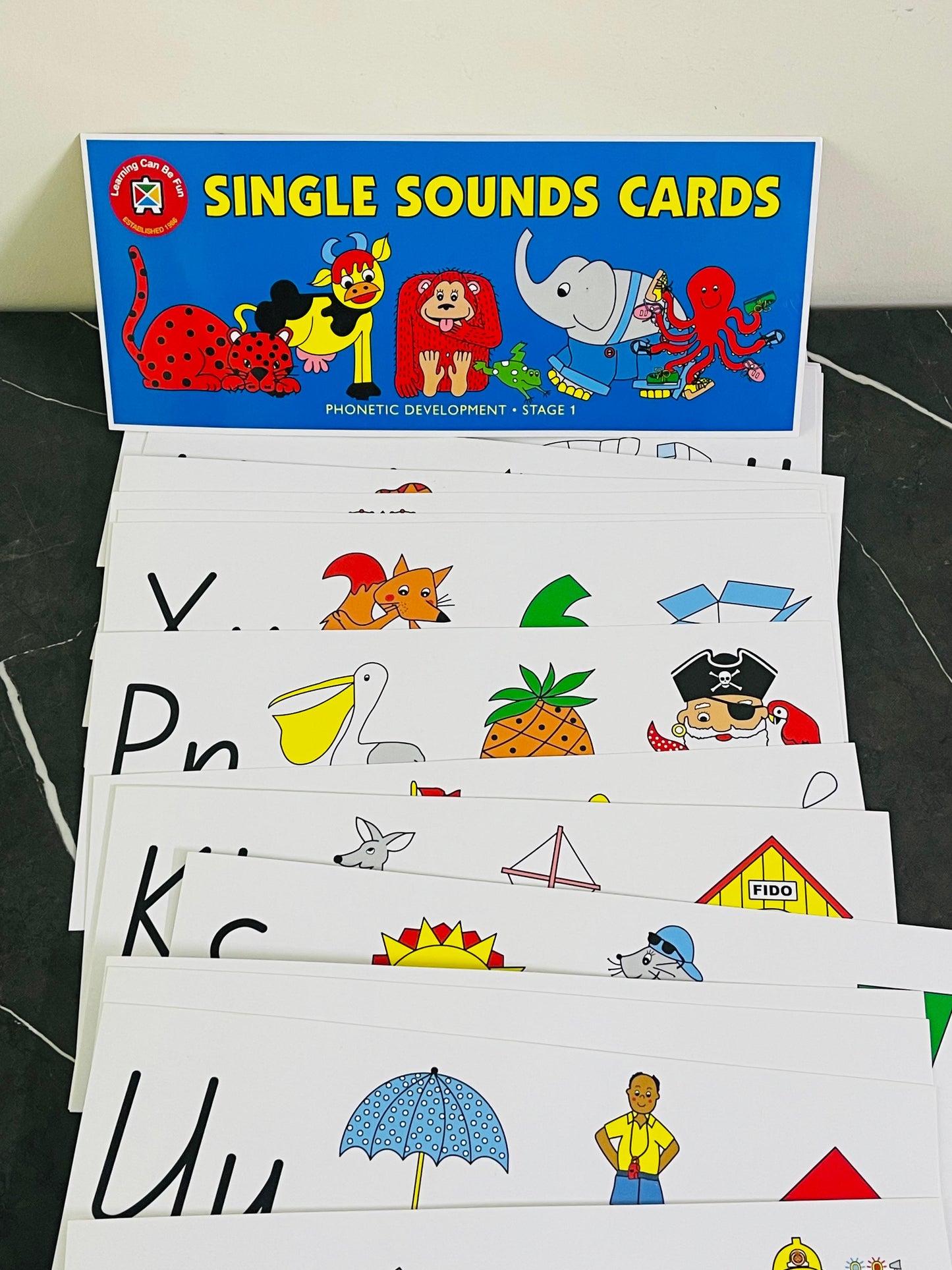 Learning Can Be Fun - Single Sounds Cards. SKU:BXL-104