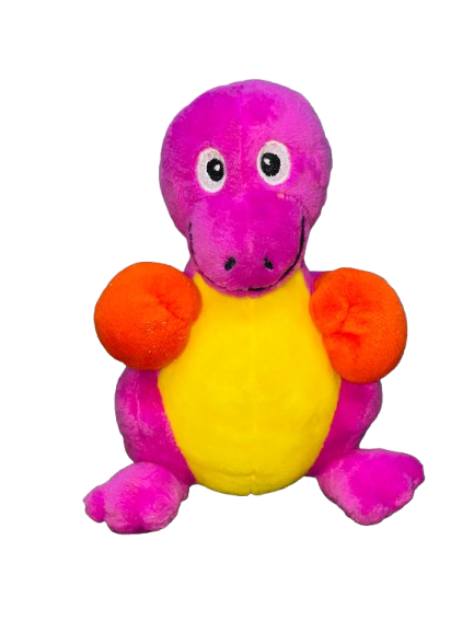 Cheerful Purple and Yellow Dino Plush