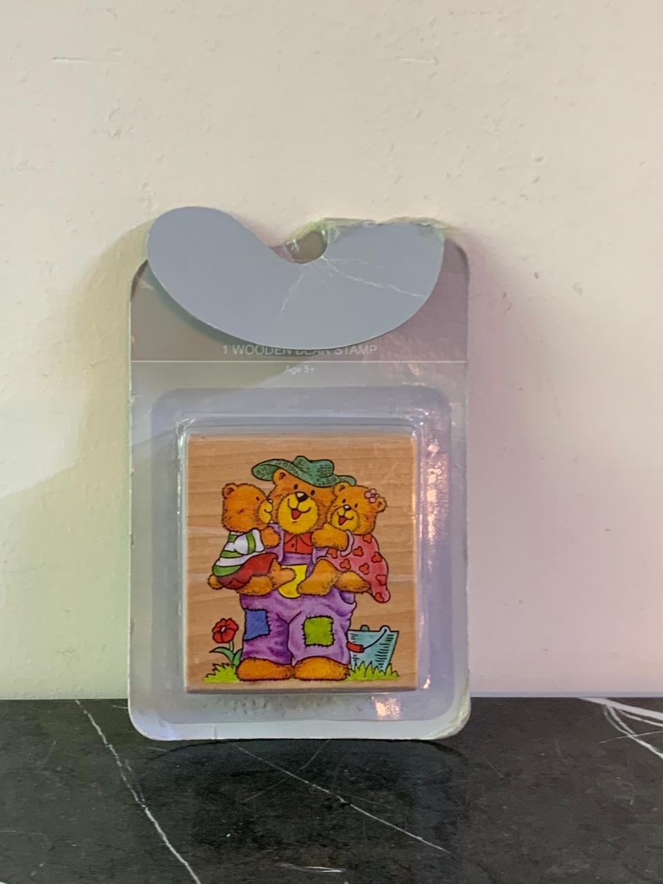 My Inspiration- Wooden Bear Stamp. SKU:BXL-118