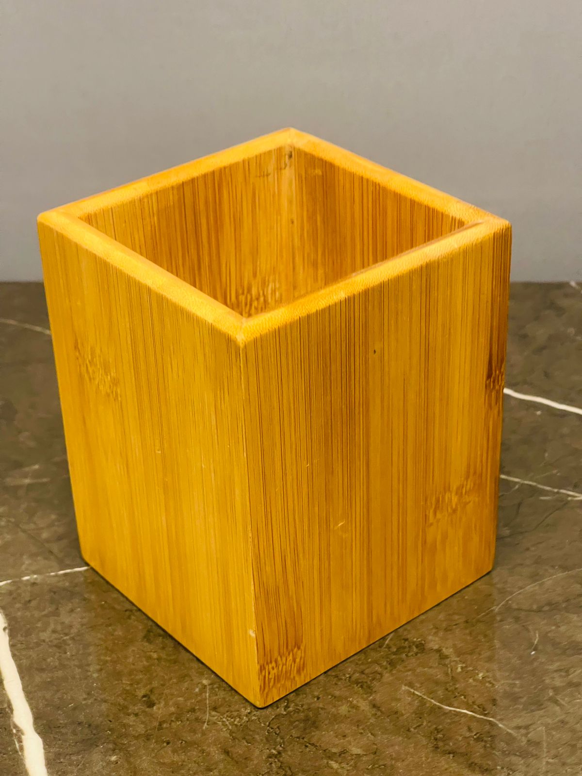 Bamboo pen cup