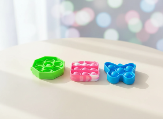 Three Mini Pop It Fidget Toys. SKU:BXL-114