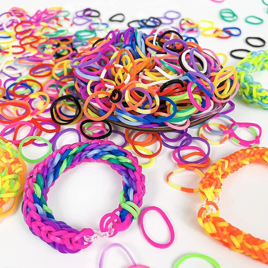 Multi-Color Elastic Band Bracelet Making Kit.  SKU:BXL-090