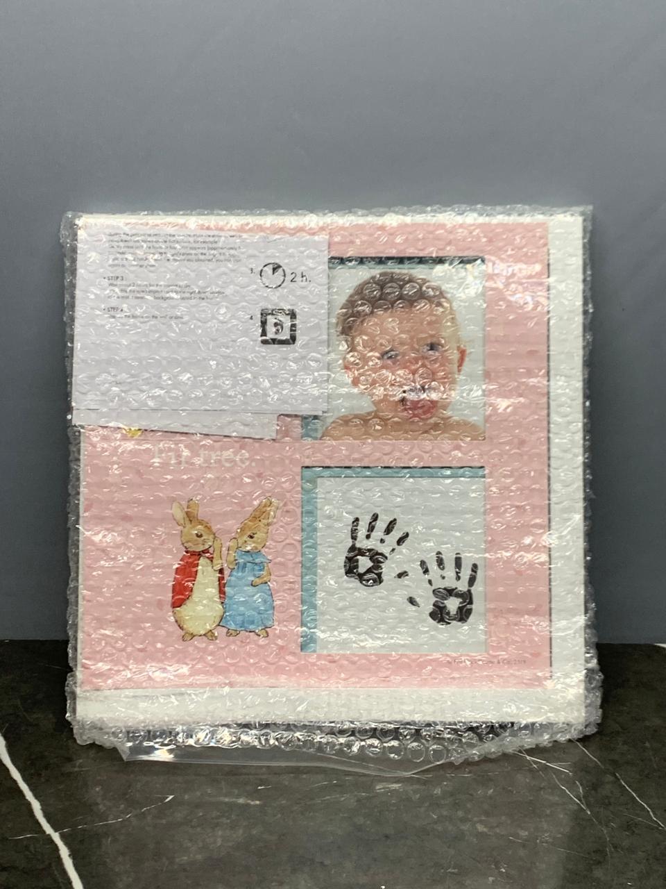 Petter Rabbit Baby's First Framed Inkless Print Keepsake. (New)(only for Islamabad/Rwp). SKU:BXL-804