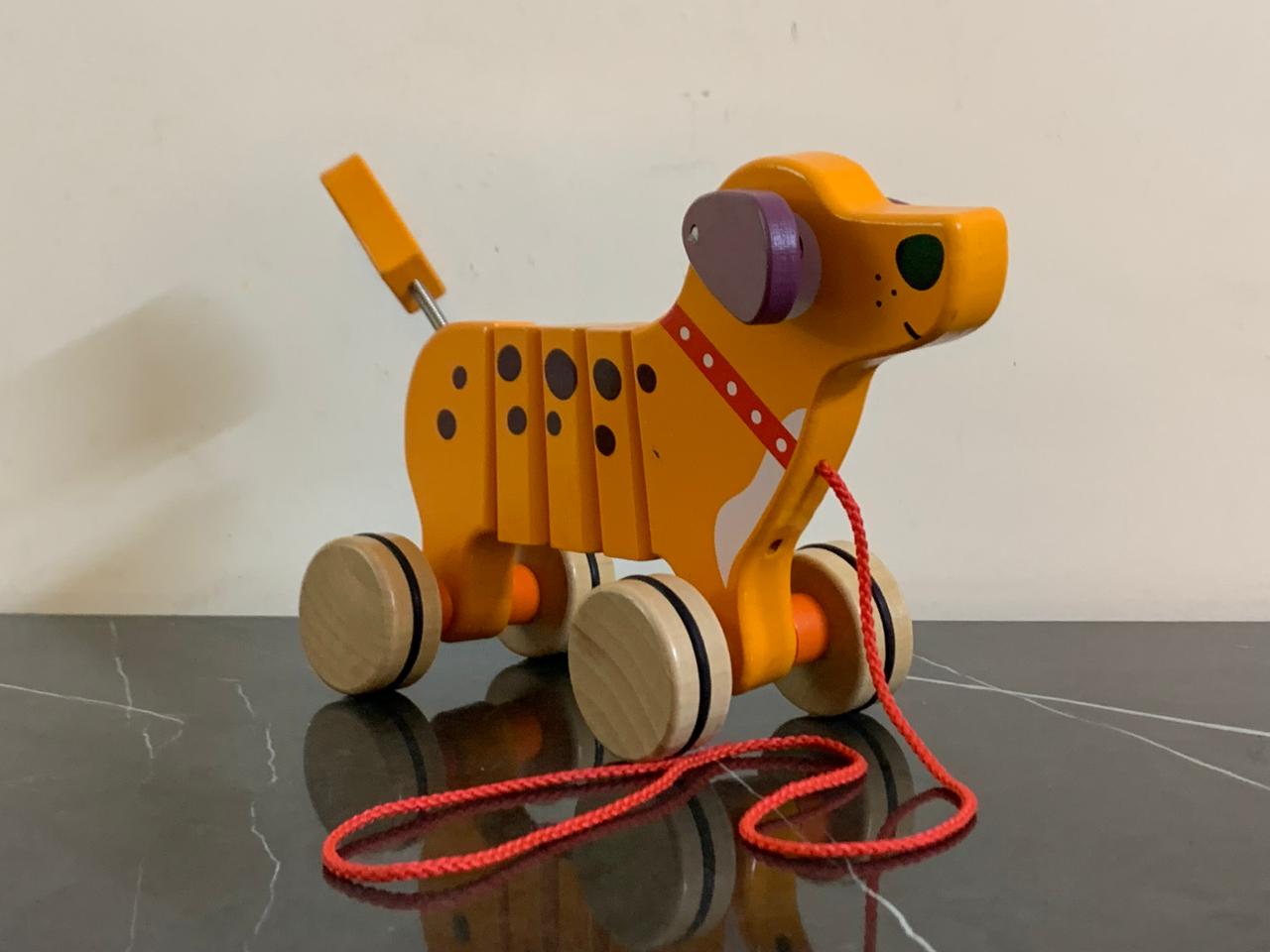 Kmart Wooden Pull-Along Toy Dog. SKU:BXL-115
