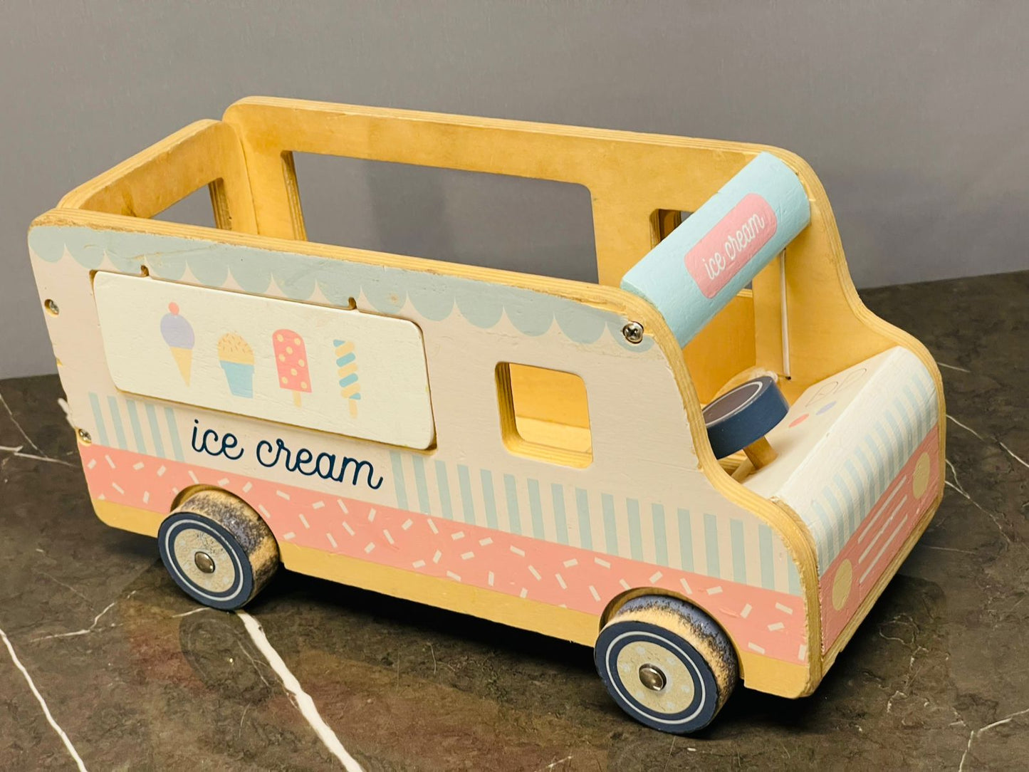 Wooden Ice Cream Truck Toy