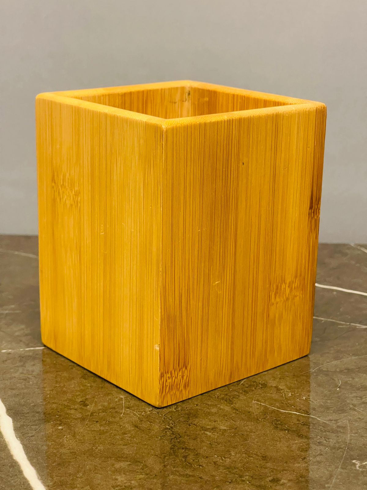 Bamboo pen cup