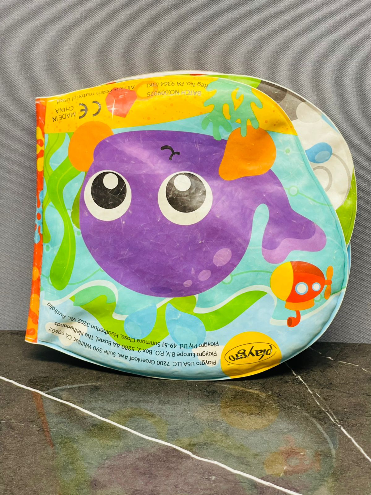 Playgro - Splashing Fun Friends Bath Book with Squeaker