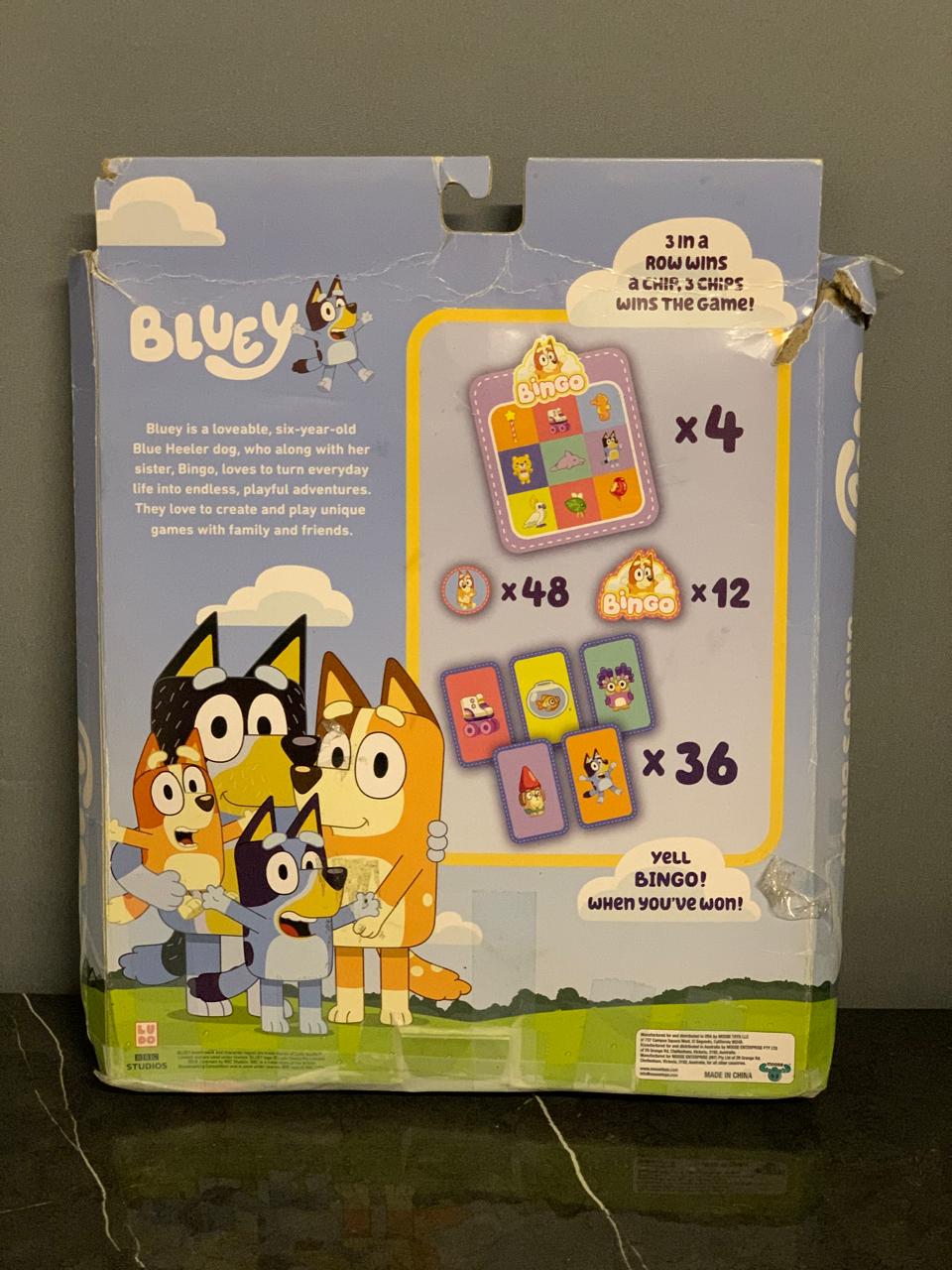 Bluey Bingo's Bingo Card Game. (95 out of 100 cards available)
