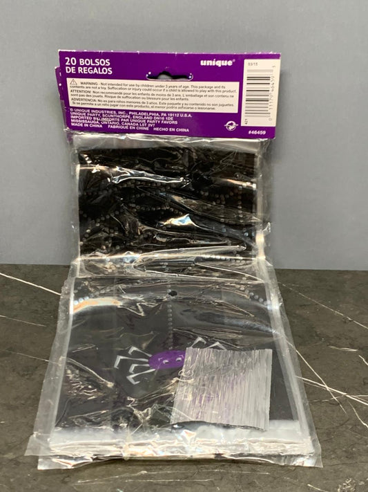 Unique Brand Black Gift Bags (20 Count)