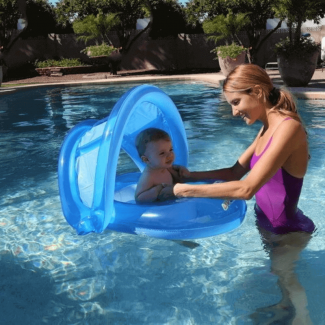 Anko Inflatable Adult and Infant Float with Canopy