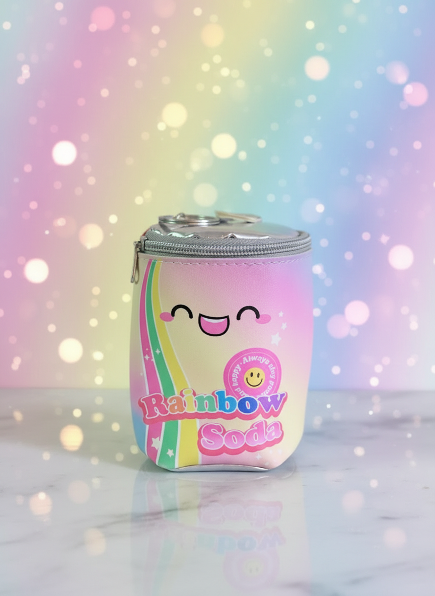 Rainbow Soda Mini Portable Pouch. SKU:BXL-115