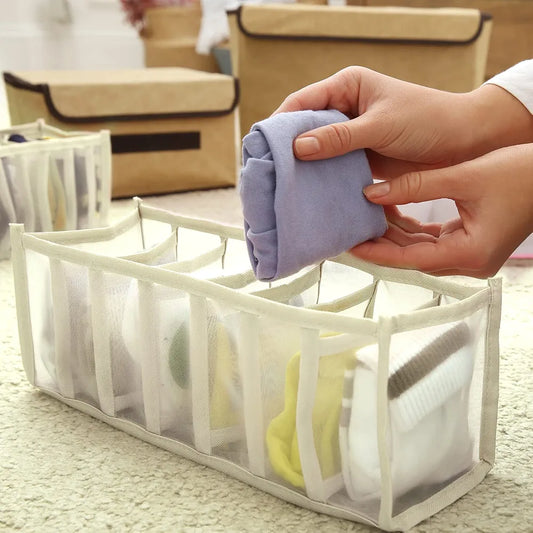 Foldable Fabric Storage Organizer with Compartments. SKU:BXL-118