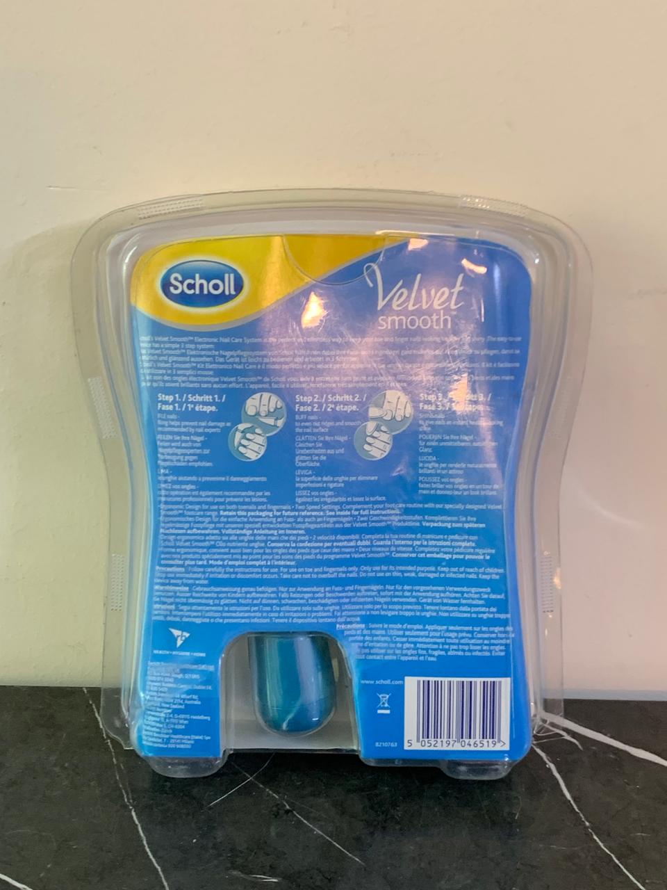 Scholl Velvet Smooth Electronic Nail Care System. SKU:BXL-111 (new)