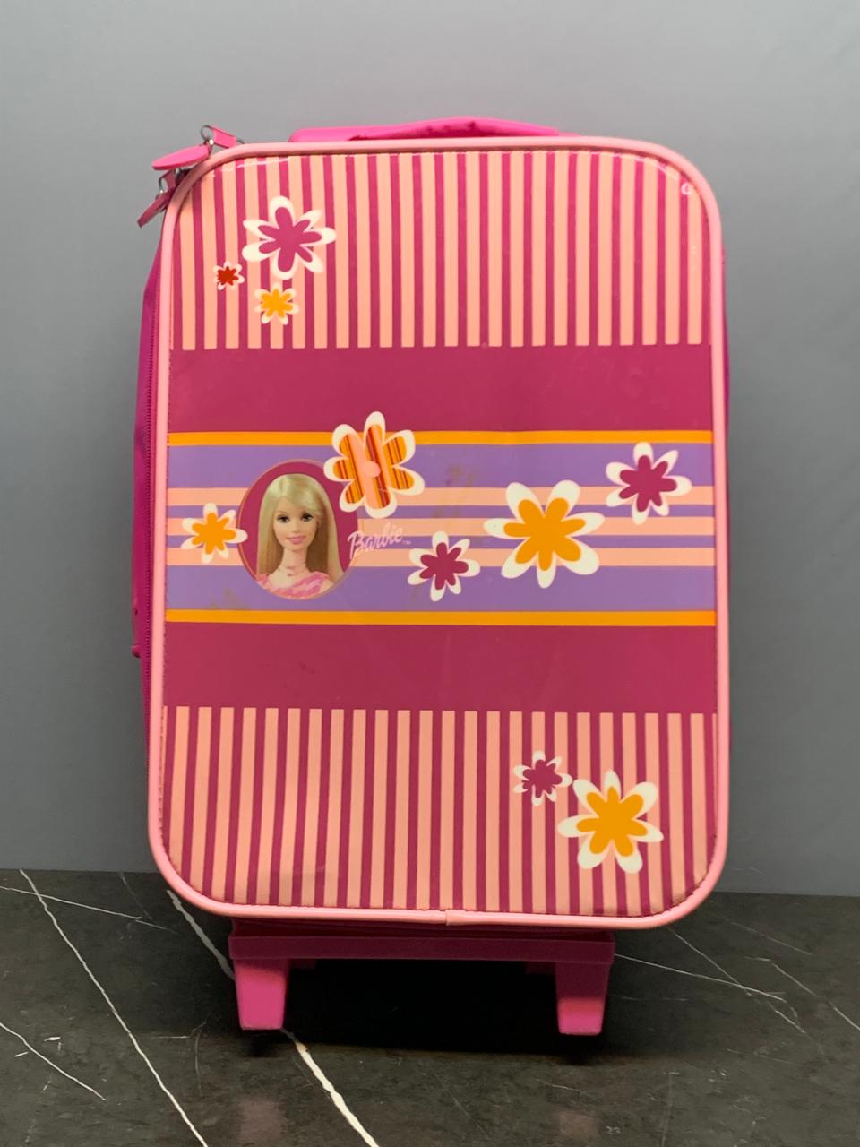 Barbie Kids Pink Rolling Bag. (Rs 500 advance). SKU:BXL-804