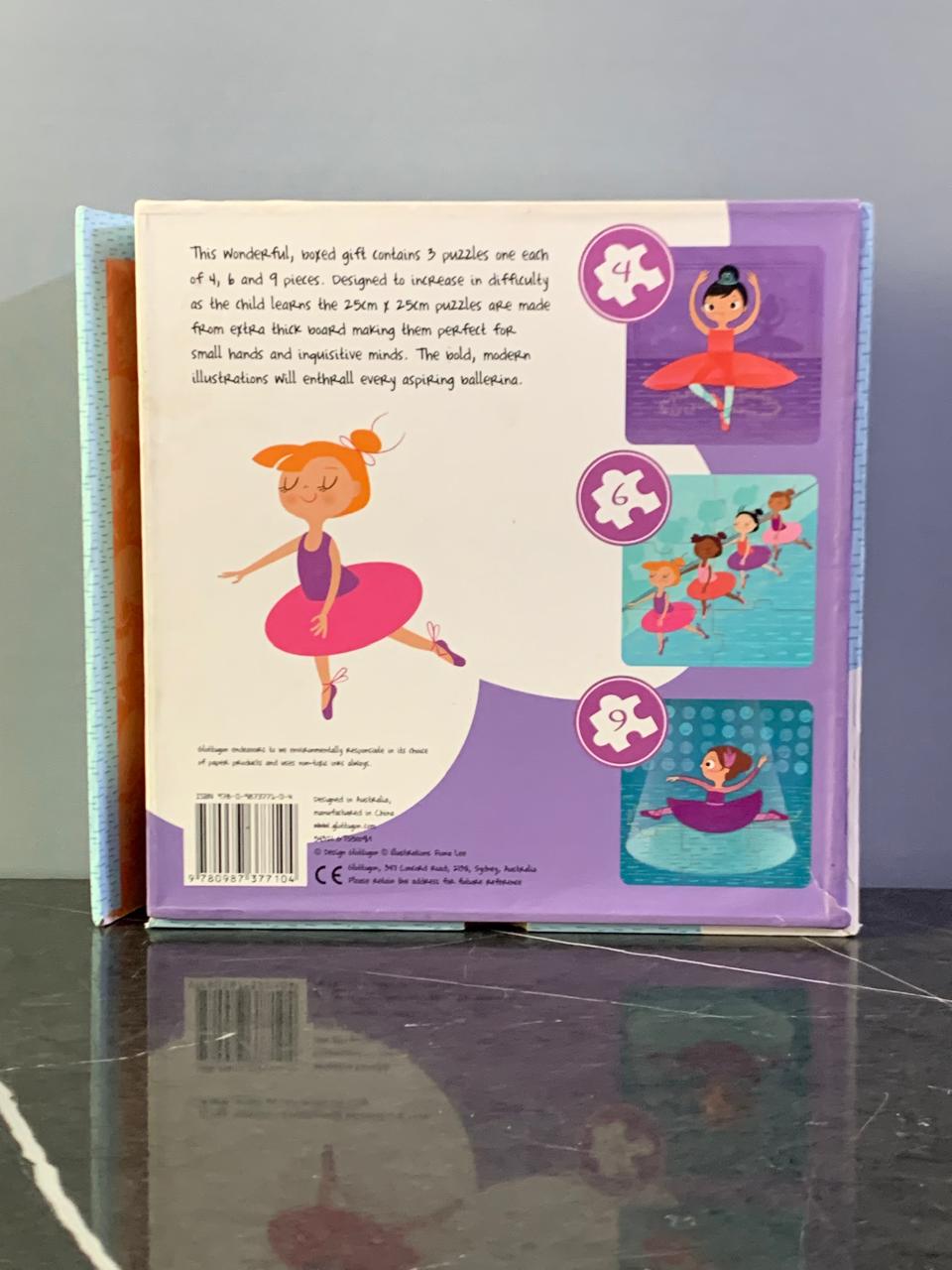 Glottogon Ballet Puzzle Trio Set. (19 pieces) SKU:BXL-804 (box slightly damaged)