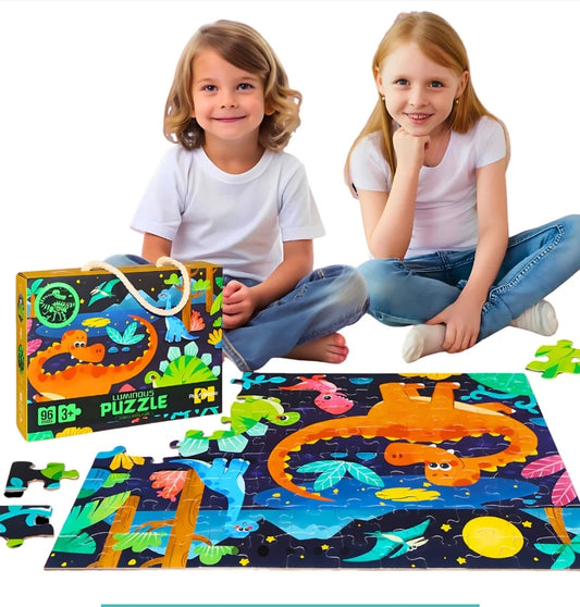 Playful Mario 96-piece Luminous Puzzle. SKU:BXL-009