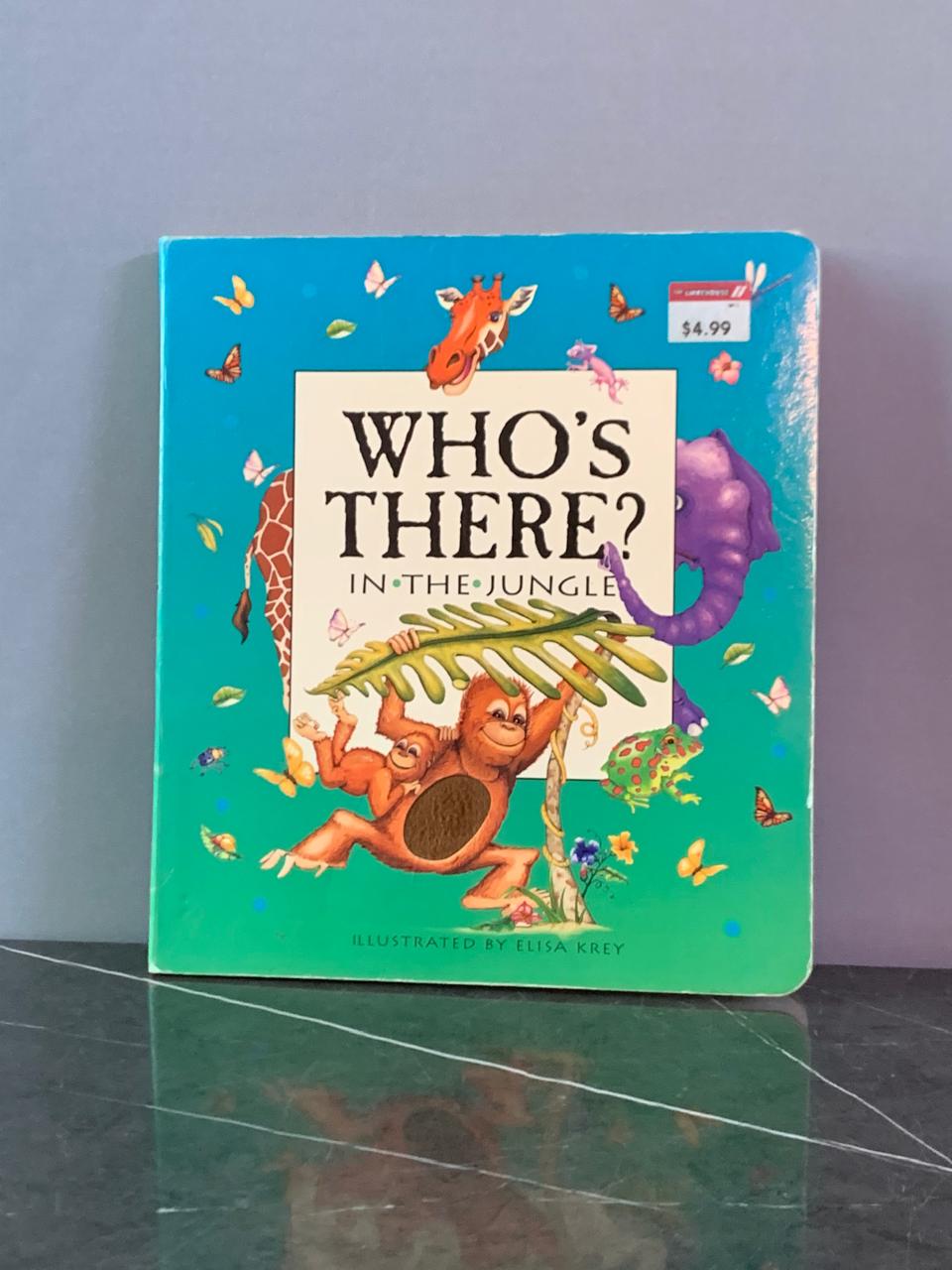 Who's There? In the Jungle," Board Book.
