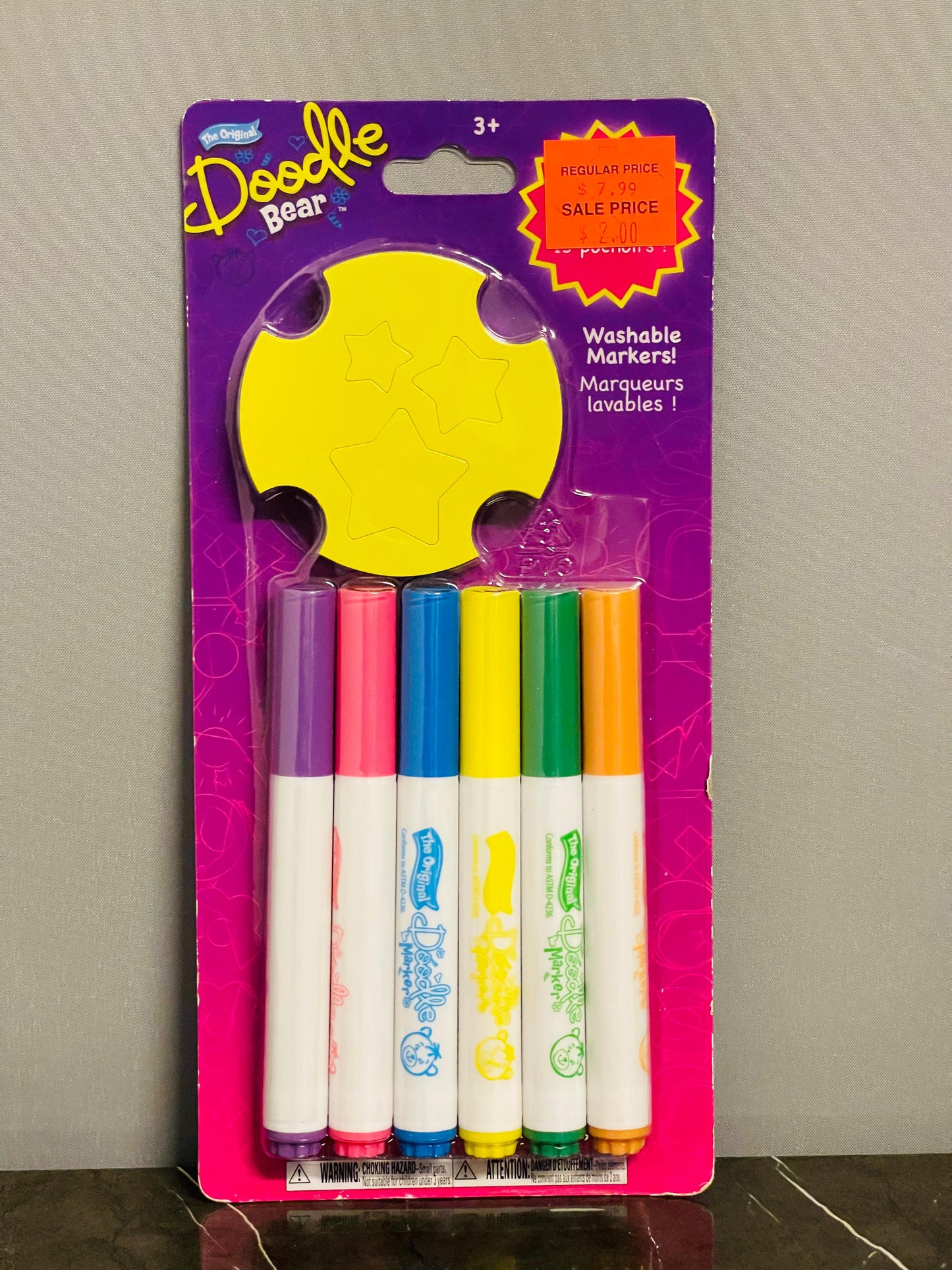 Doodle Bear The Original Washable Marker Set with Stencils.