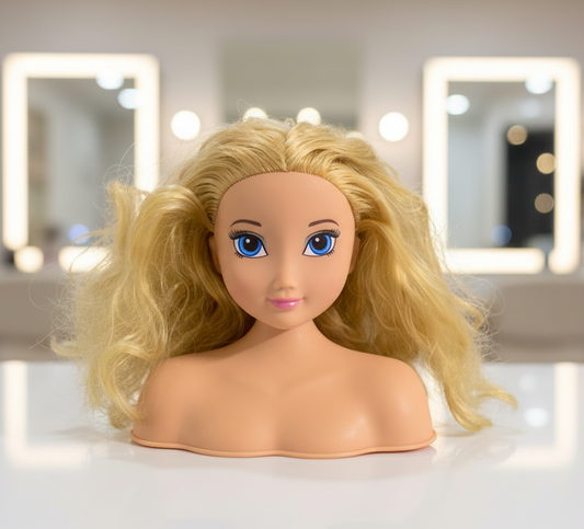 Midwood Brands Hair Stylist Doll Head Bust. SKU:BXL-091