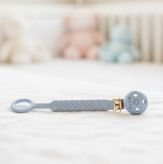 PLUM Sorbet Silicone Soother Connector - Blueberry. SKU:BXL-032