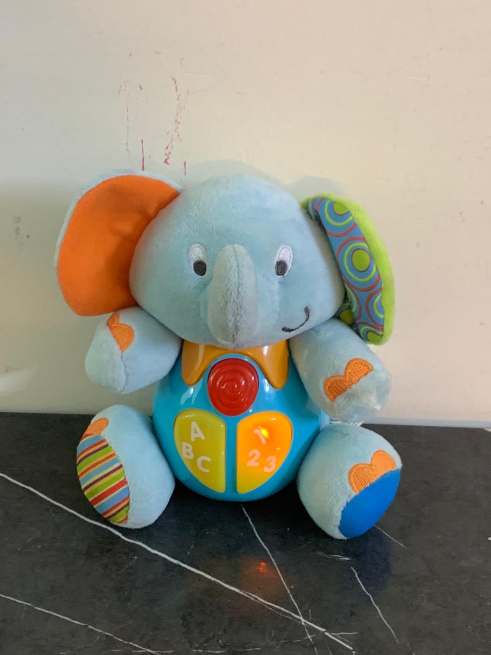 KiddoLab Plush Elephant Baby Toy. SKU:BXL-104