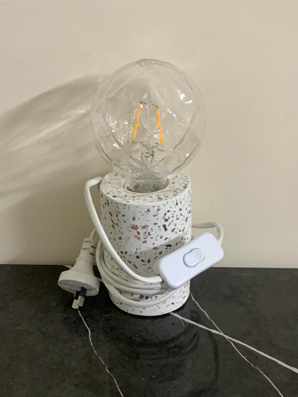 White Terezzo Lamp. (Rs 350 advance, avb only for rwp&isb)