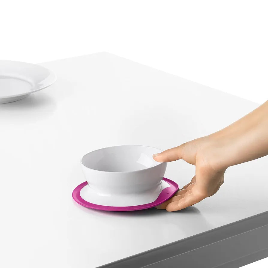 OXO Tot Stick & Stay Suction Bowl - Pink (condition 7/10)