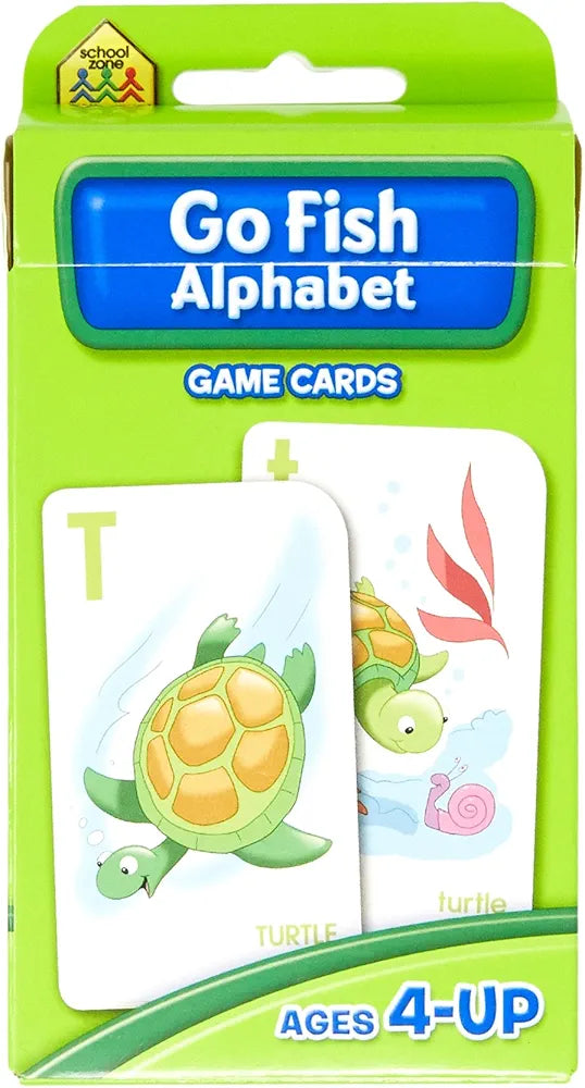 School Zone Go Fish Alphabet Game Cards.(54 cards)  SKU:BXL-048