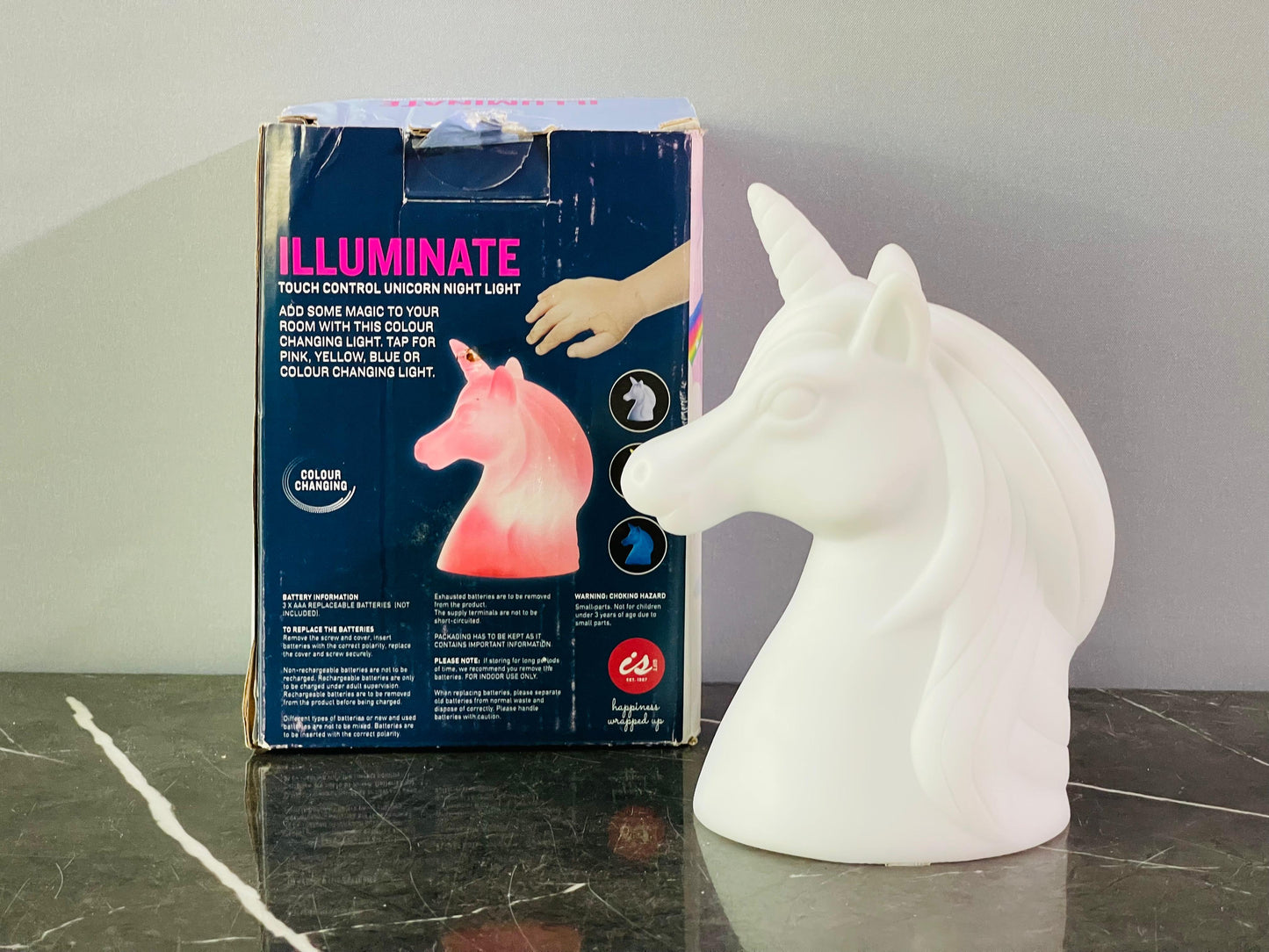 Illuminate Touch Control Unicorn Night Light. SKU:BXL-002 (new)