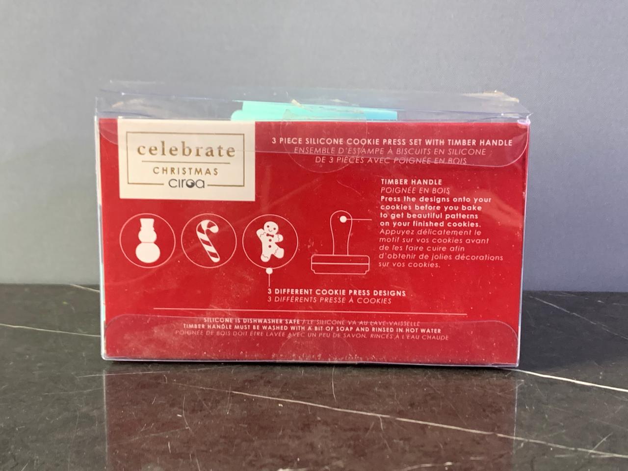 3-piece Cookie Press Set. SKU:BXL-046 (new)