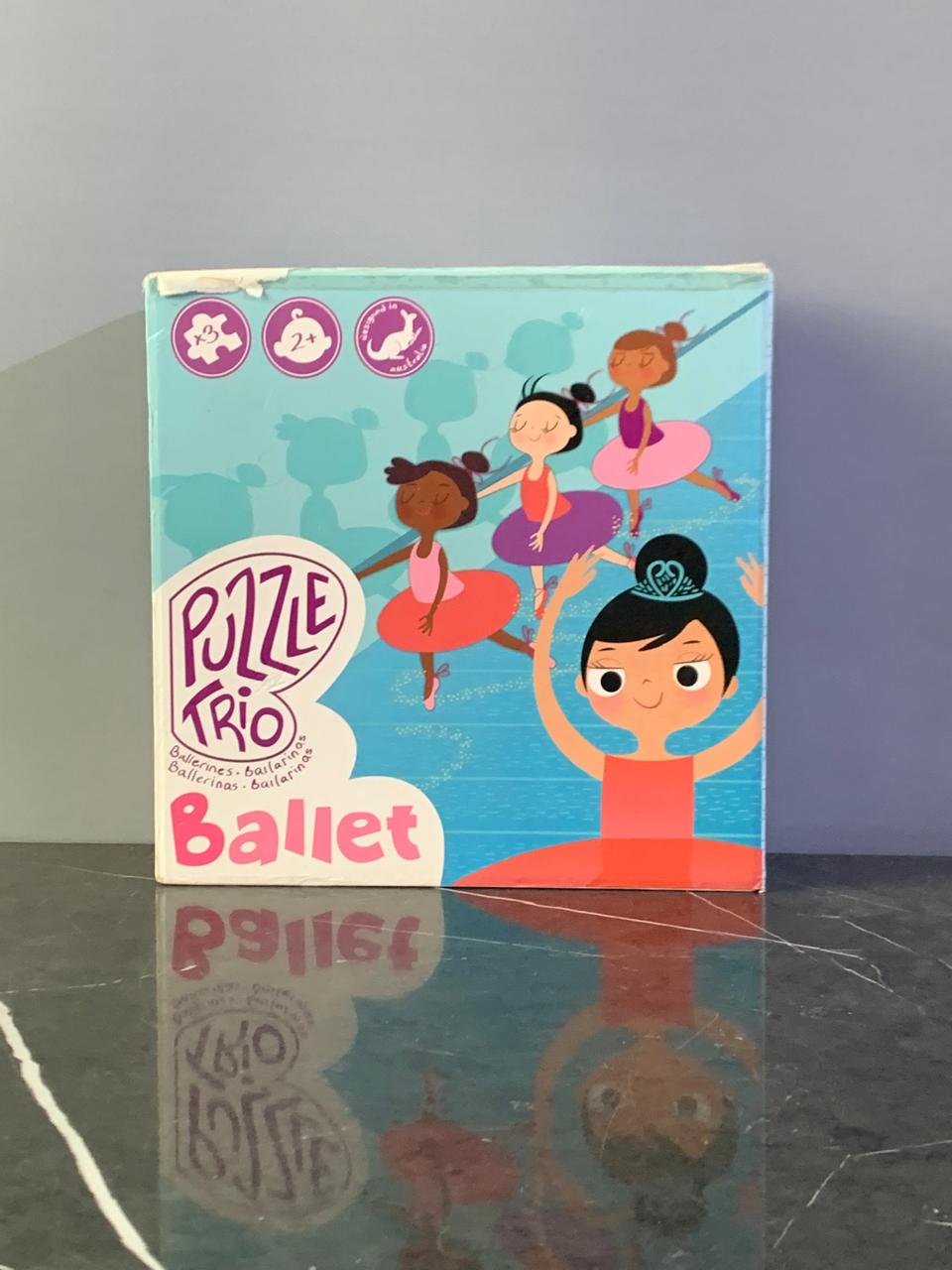 Glottogon Ballet Puzzle Trio Set. (19 pieces) SKU:BXL-804 (box slightly damaged)