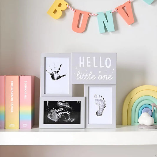 Kate & Milo Babyprints Sonogram Hello Little One Collage Frame.