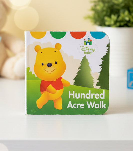 Disney Baby Winnie the Pooh "Hundred Acre Walk"mini board book. SKU:BXL-043