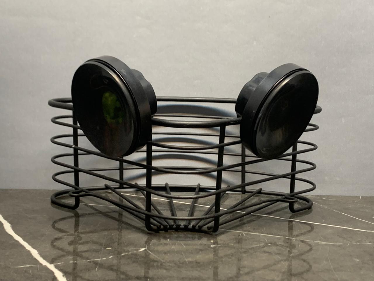 Black Suction Corner Caddy - Anko. SKU:BXL-063