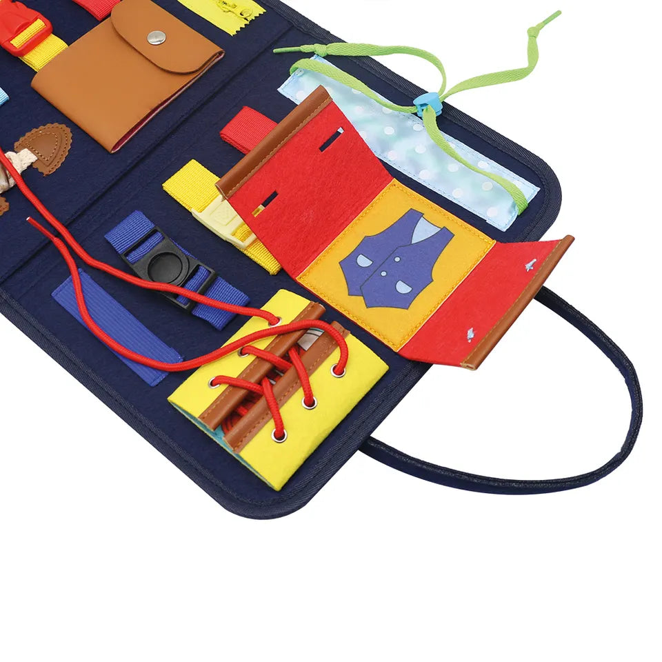 Andreu Toys - Closures Soft Book. SKU:BXL-027