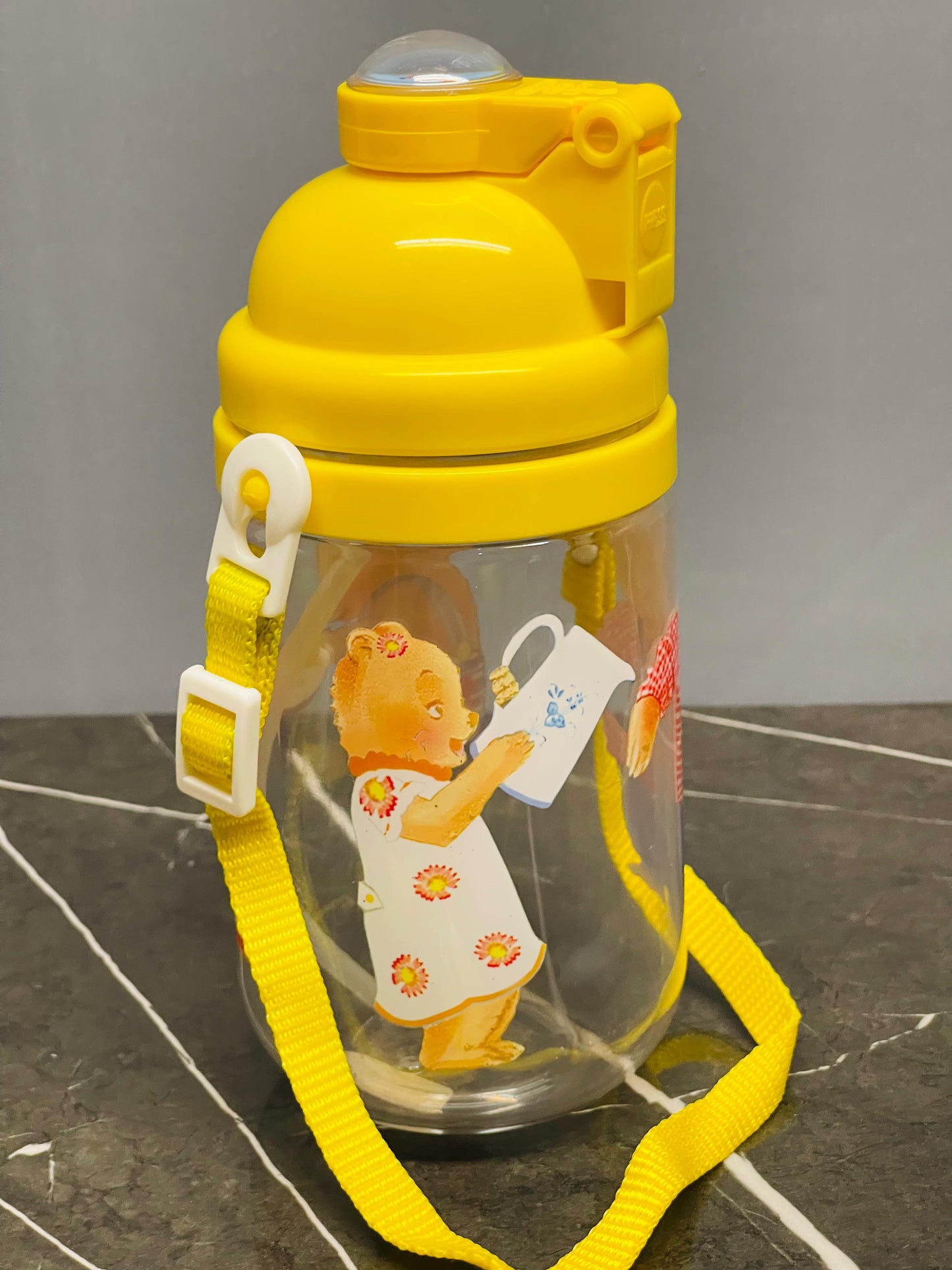 Kids' Character Water Bottle with Pop-Up Straw(NEW)