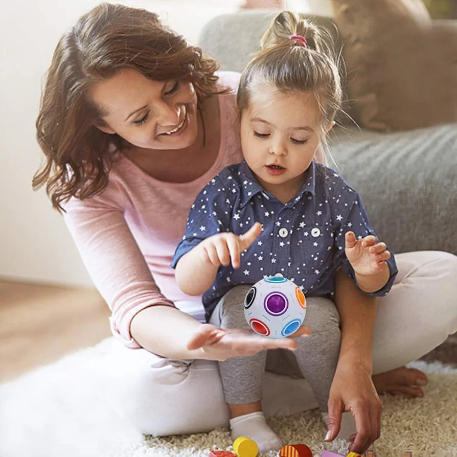 Magic Rainbow Ball Puzzle. SKU:BXL-054