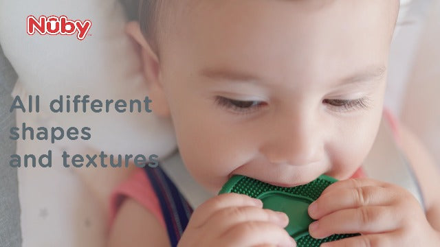 Nuby Silicone Teether with Pacifier Clip. SKU:BXL-045