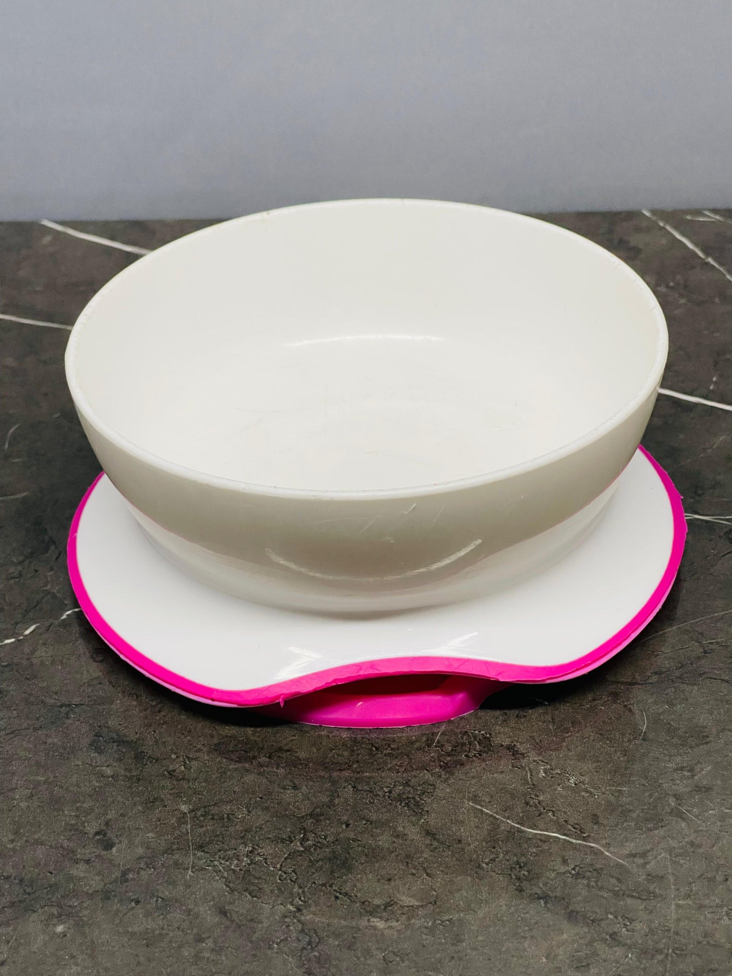 OXO Tot Stick & Stay Suction Bowl - Pink (condition 7/10)