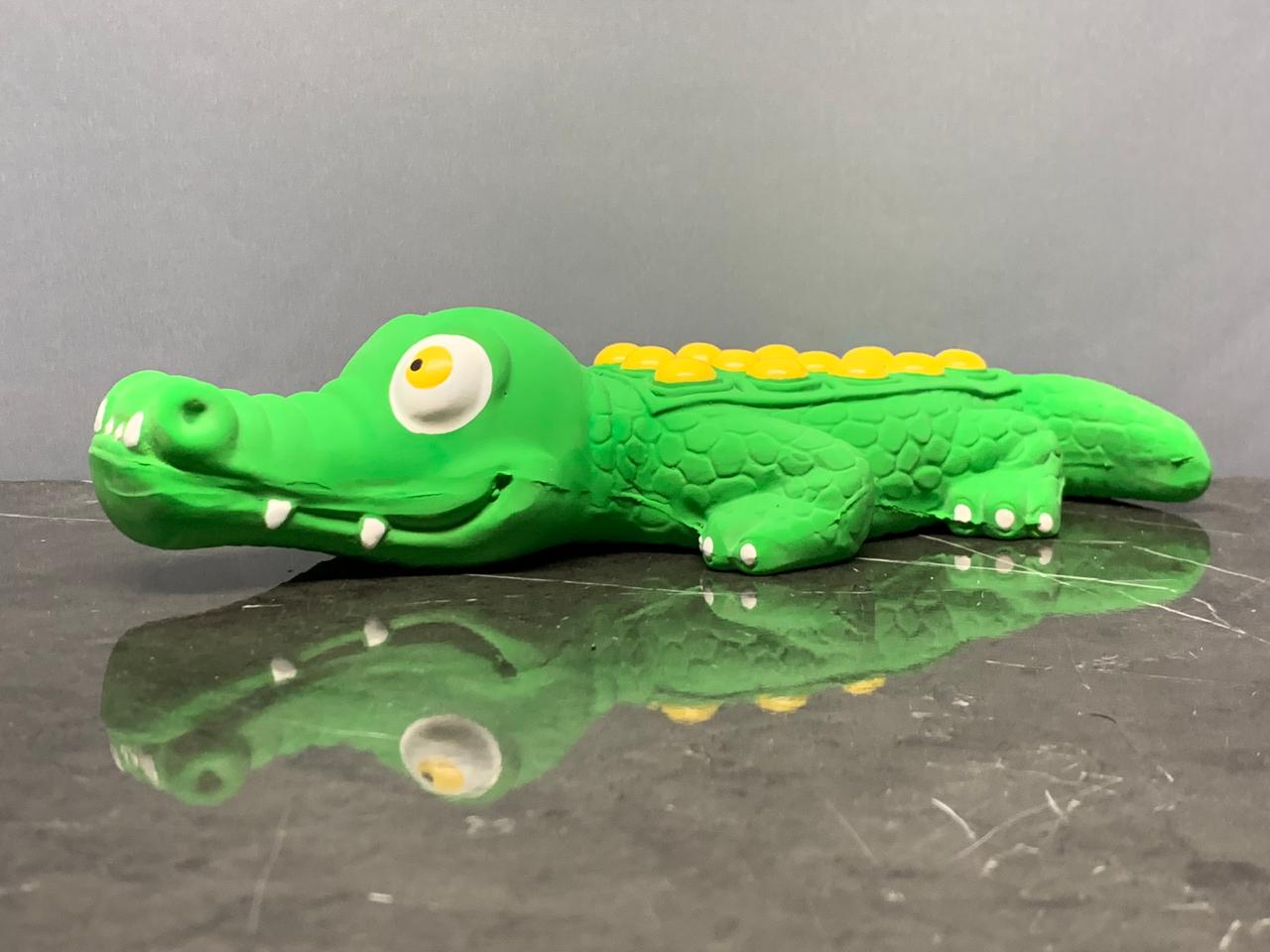 Minipaw Squeaky Crocodile Latex Toy