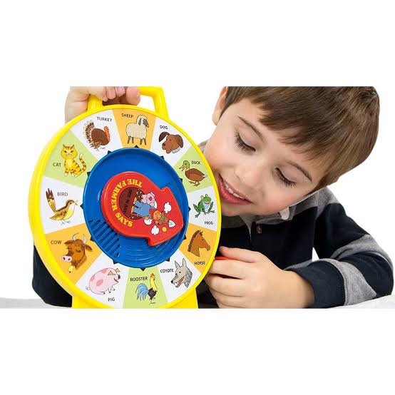 Fisher-Price See 'n Say "The Farmer Says" toy.