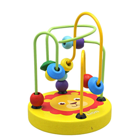 Wooden Spinning Mini Beads Maze Toy.